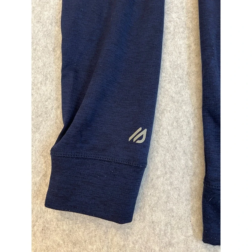 Eddie Bauer‎ Hoodie Men's Medium Navy FreeDry Fleece Performance Full Zip Jacket